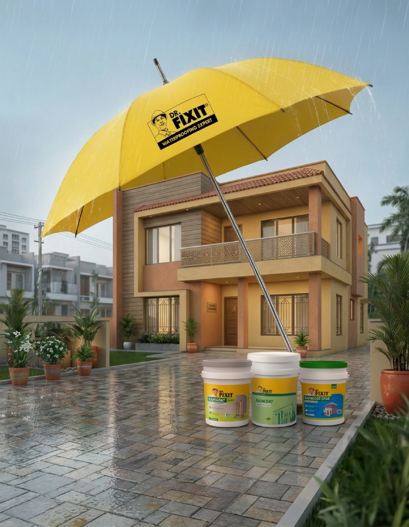 Dr. Fixit exterior wall waterproofing solution